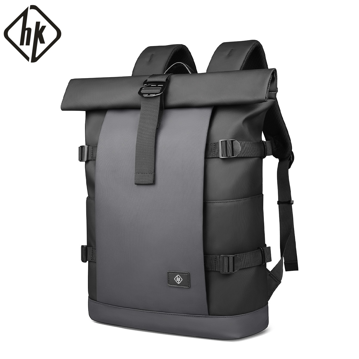 Structured Handbag Top Handle - HK Waterproof Roll-Top Backpack for Men