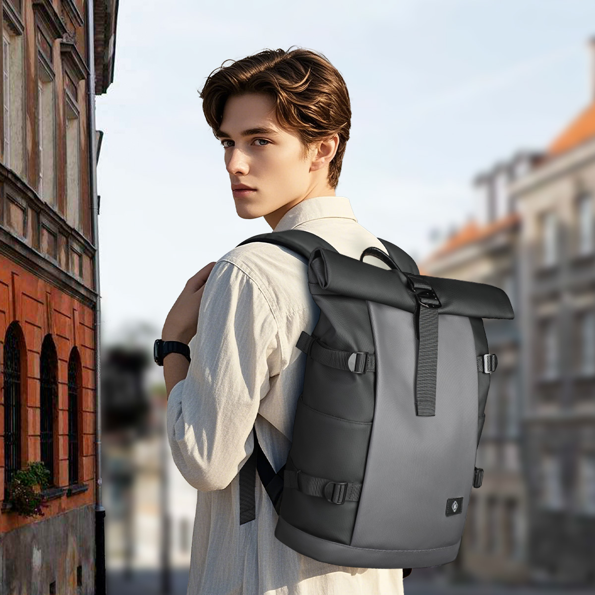 HK Waterproof Roll-Top Backpac - Structured Handbag Top Handle review and price