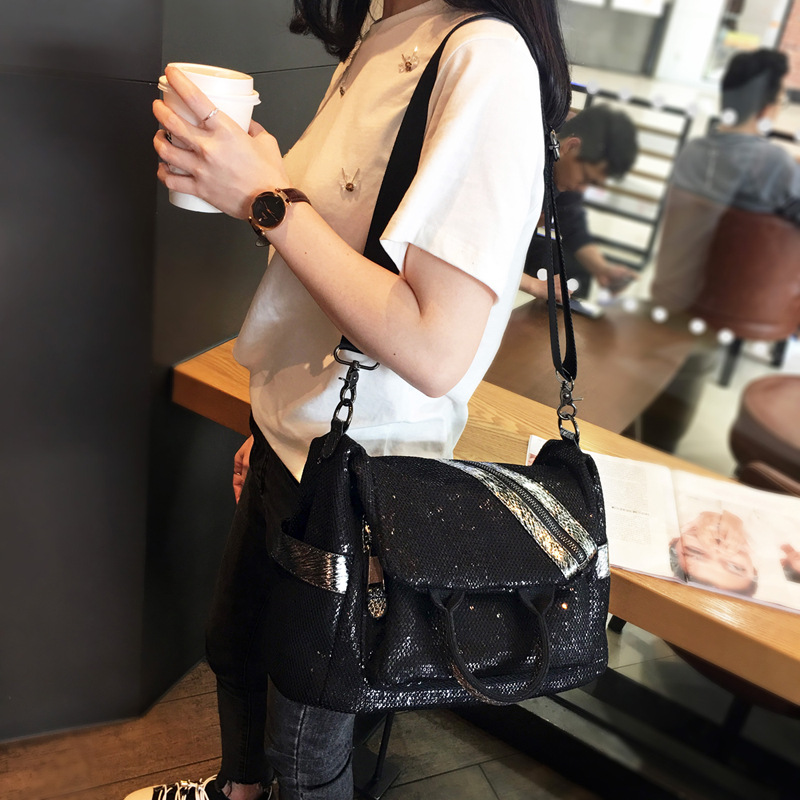 New Women Nylon Sequins Backpa - Luxury High Quality Bags review and price