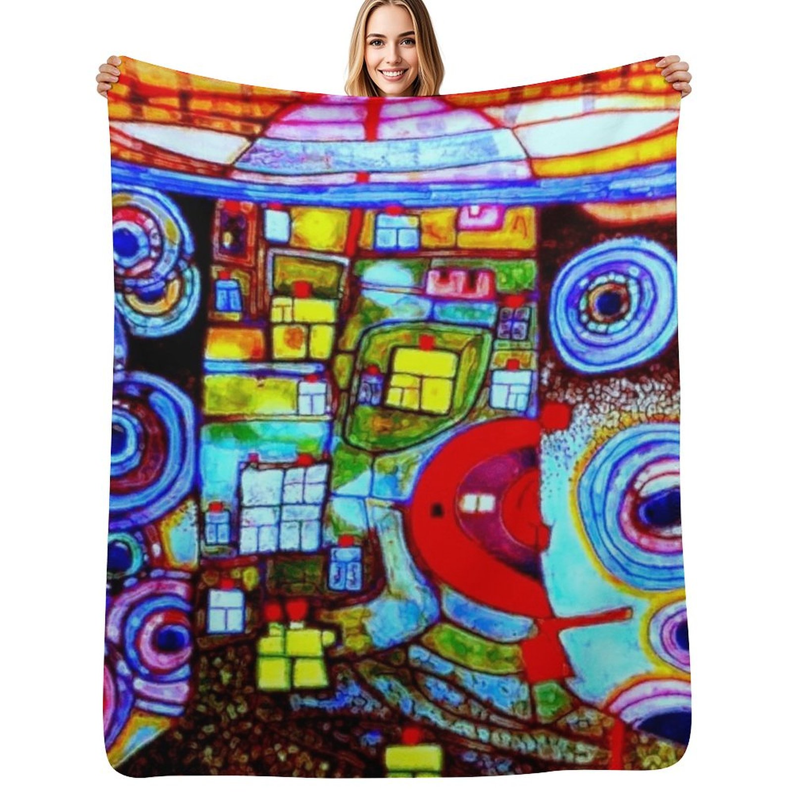 Qatar 813 neon Throw Blanket D - Luxury Bags Qatar review and price