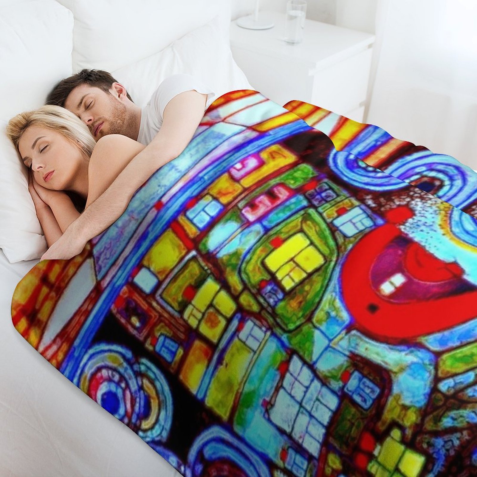 Qatar 813 neon Throw Blanket D - Luxury Bags Qatar review and price