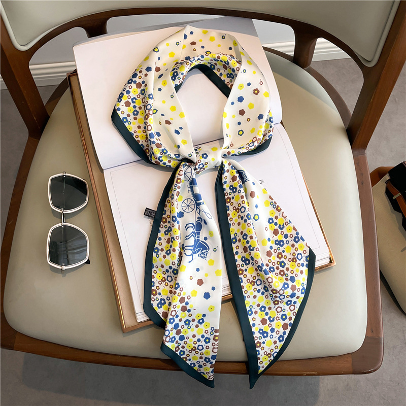 Fashion Print Long Silk Scarf  - Luxury Bags China review and price