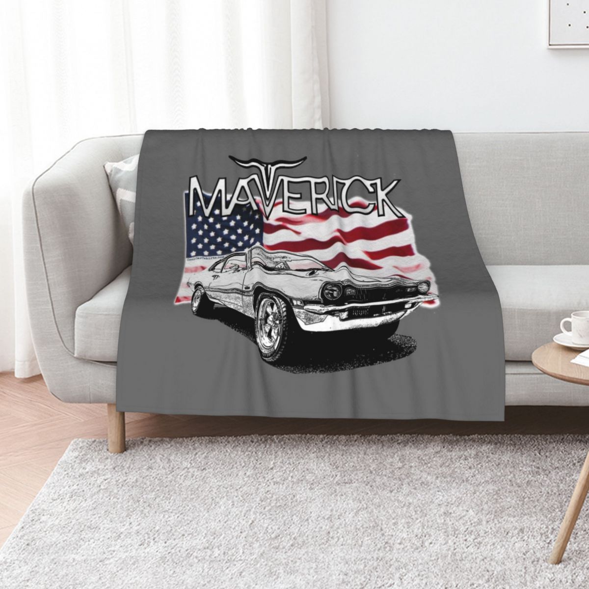 Maverick USA Muscle Car Throw  - Luxury Bags Usa review and price