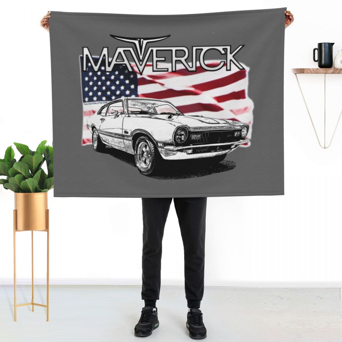 Maverick USA Muscle Car Throw  - Luxury Bags Usa review and price
