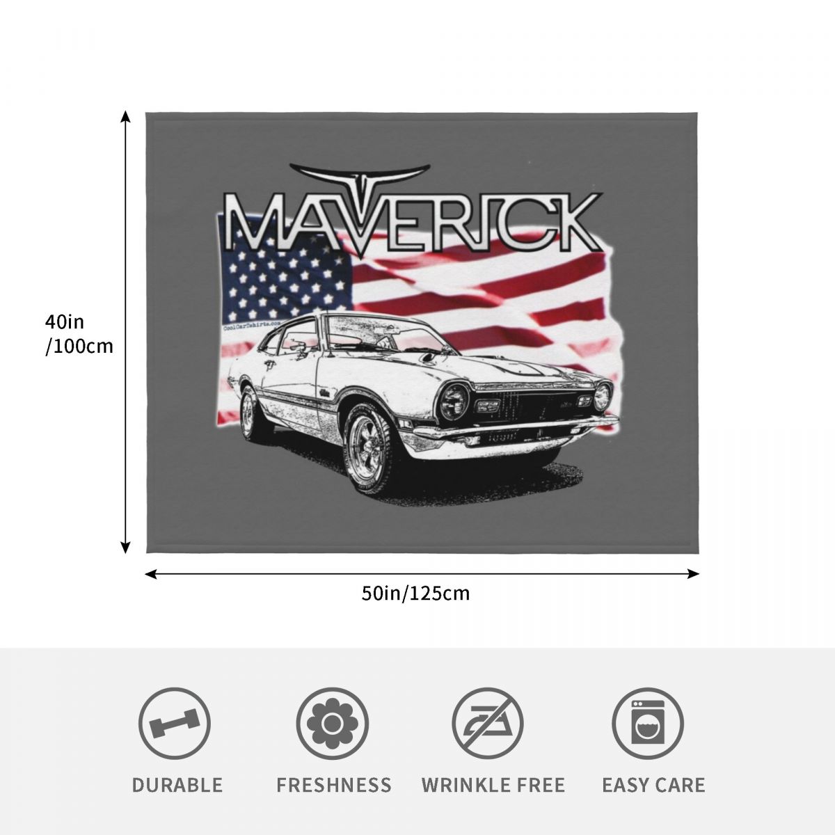 Maverick USA Muscle Car Throw  - Luxury Bags Usa review and price
