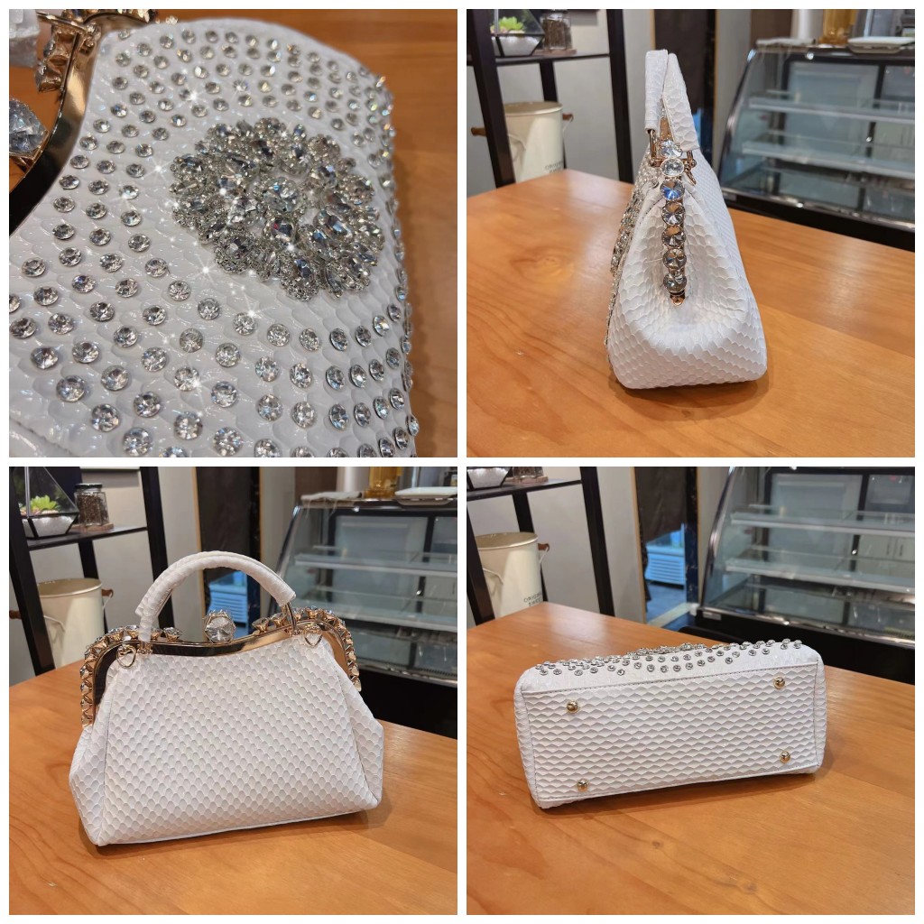 New Rhinestones Top-handle Bag - Structured Handbag Top Handle review and price