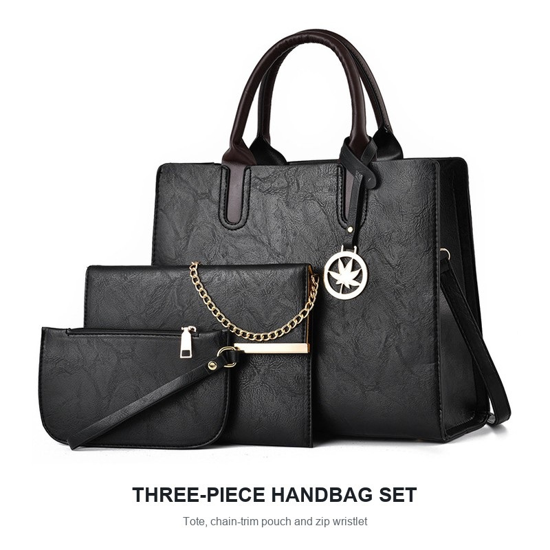 Women's 3 Piece Handbag Set La - Structured Handbag Top Handle review and price