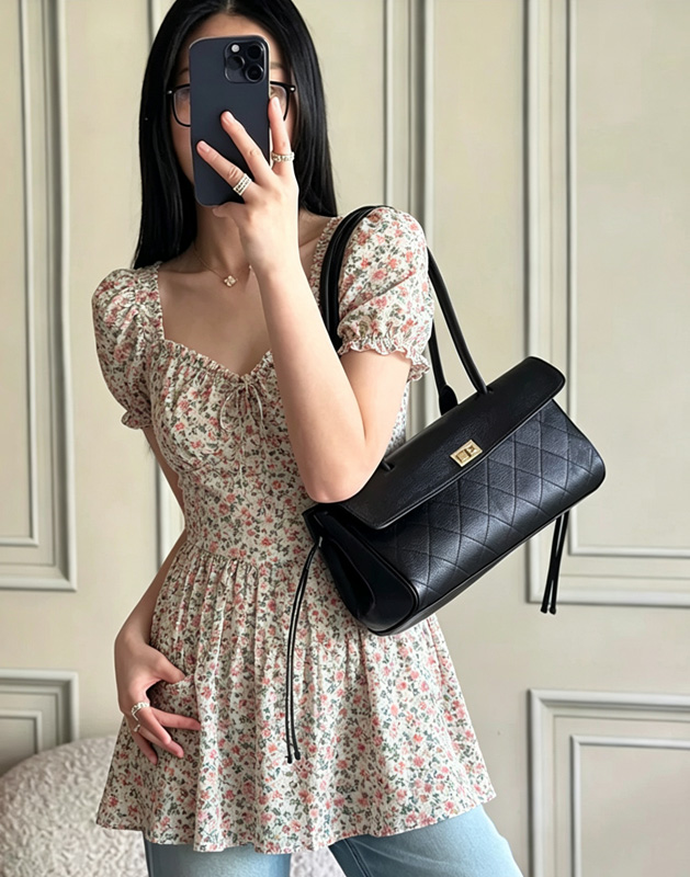 CLAREGQI  2026 New Genuine Lea - Structured Handbag Top Handle review and price