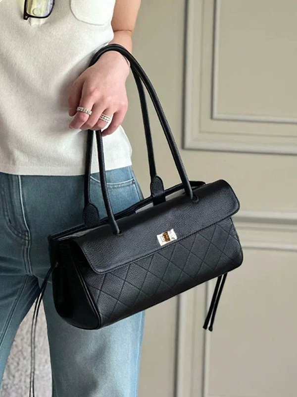 CLAREGQI  2026 New Genuine Lea - Structured Handbag Top Handle review and price