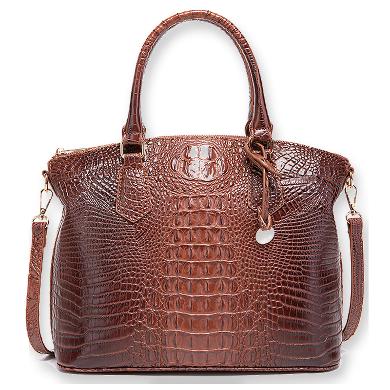 Women's Vintage Crocodile Patt - Structured Handbag Top Handle review and price
